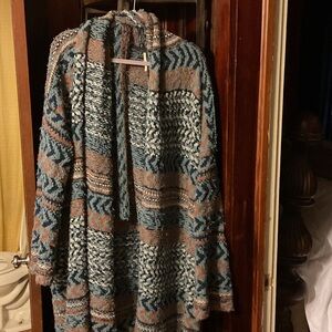 Free People Multicolor Patterned Jacket
